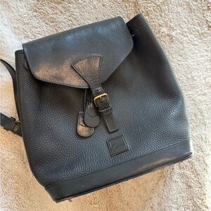Vintage Dooney & Bourke Black Leather Backpack